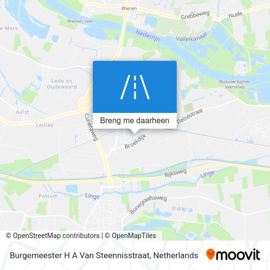 Burgemeester H A Van Steennisstraat kaart