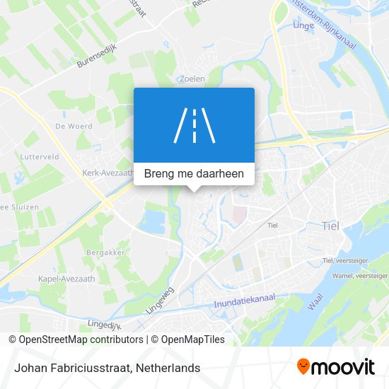 Johan Fabriciusstraat kaart