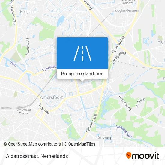 Albatrosstraat kaart
