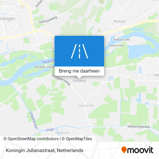 Koningin Julianastraat kaart