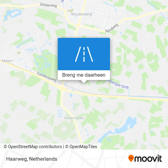 Haarweg kaart
