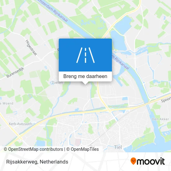 Rijsakkerweg kaart