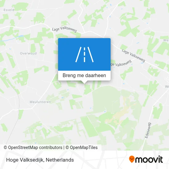 Hoge Valksedijk kaart