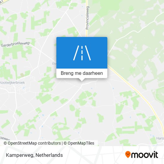 Kamperweg kaart