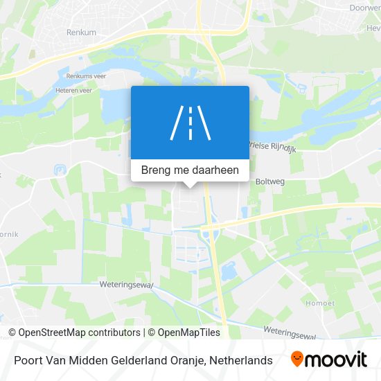 Poort Van Midden Gelderland Oranje kaart