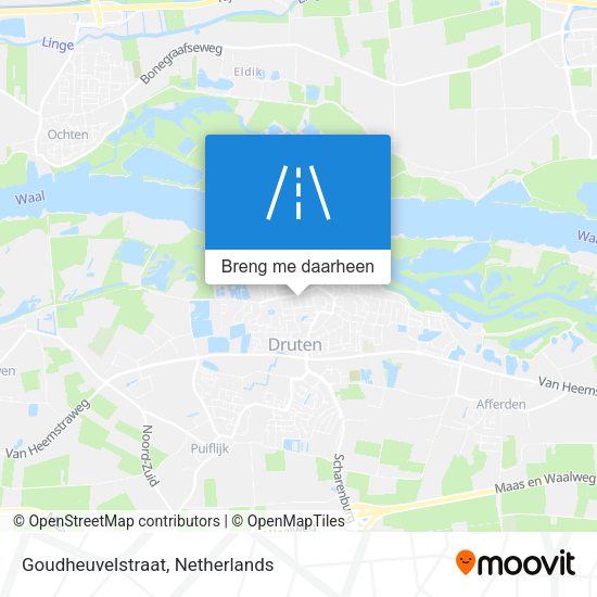 Goudheuvelstraat kaart