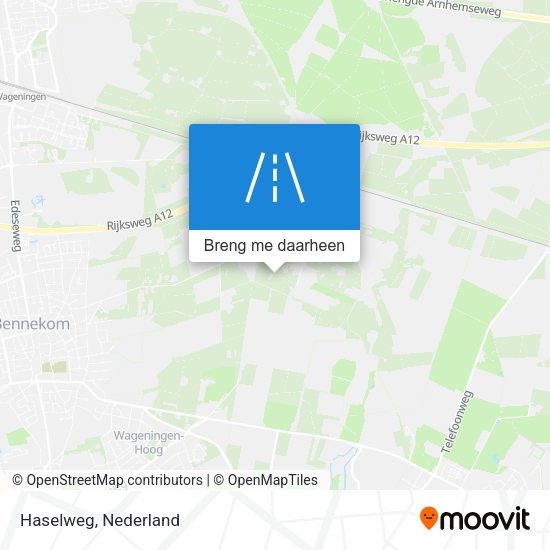 Haselweg kaart