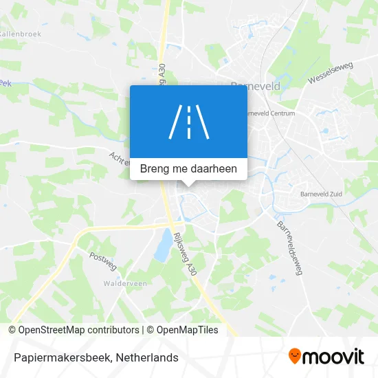 Papiermakersbeek kaart