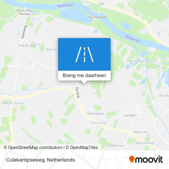 Culekampseweg kaart