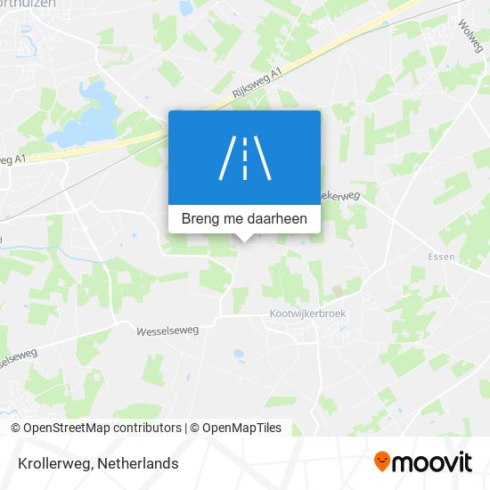 Krollerweg kaart