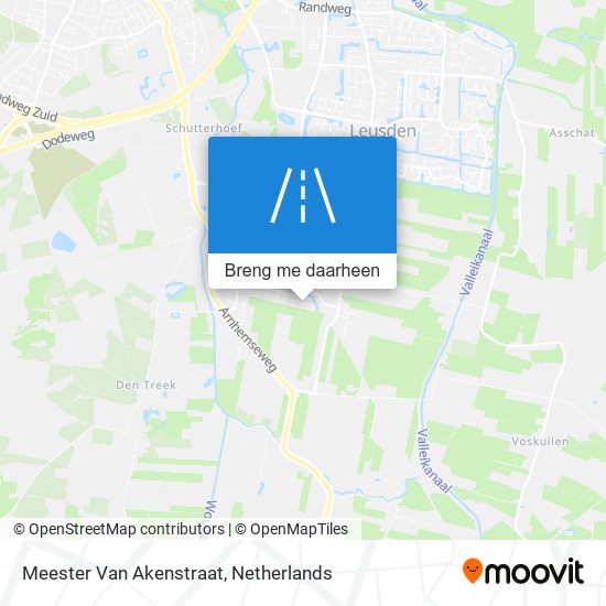 Meester Van Akenstraat kaart