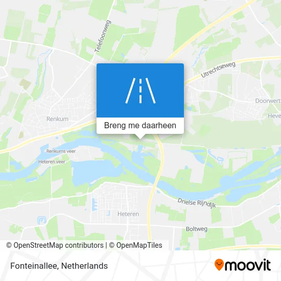 Fonteinallee kaart