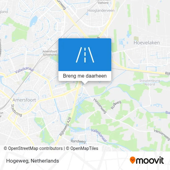 Hogeweg kaart