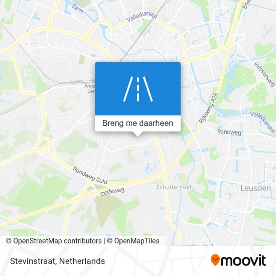 Stevinstraat kaart