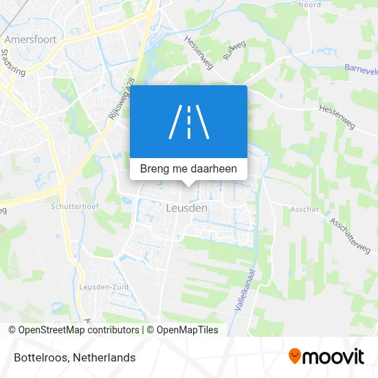 Bottelroos kaart