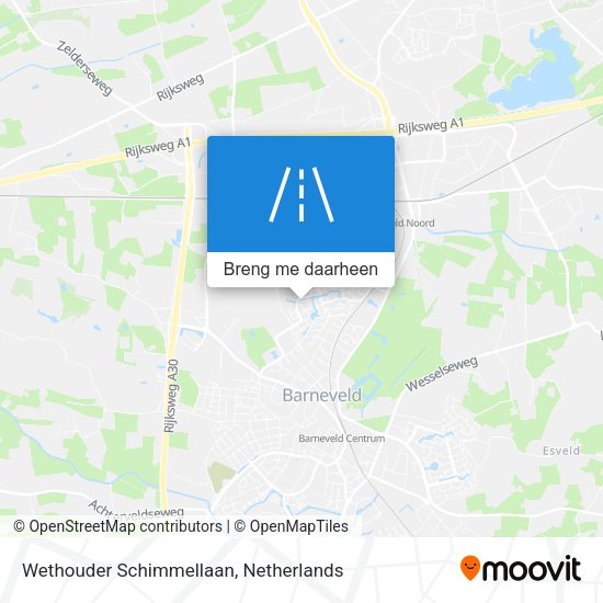 Wethouder Schimmellaan kaart