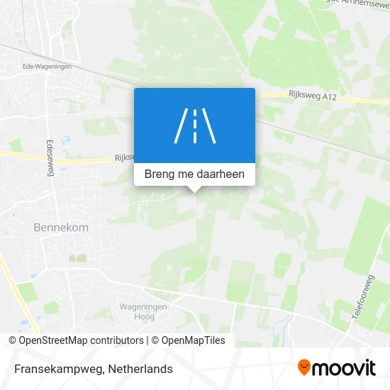 Fransekampweg kaart