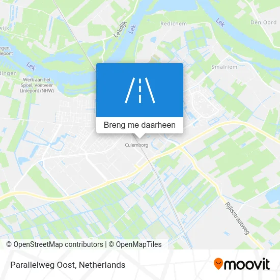 Parallelweg Oost kaart