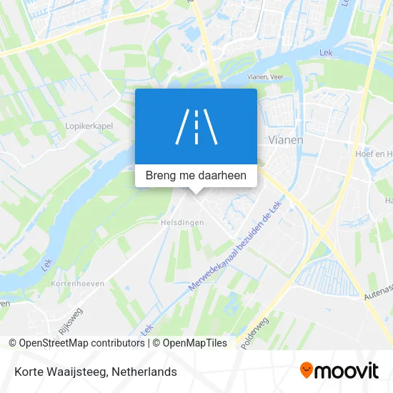 Korte Waaijsteeg kaart