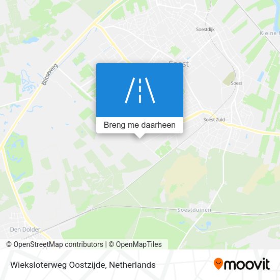 Wieksloterweg Oostzijde kaart