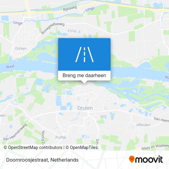 Doornroosjestraat kaart