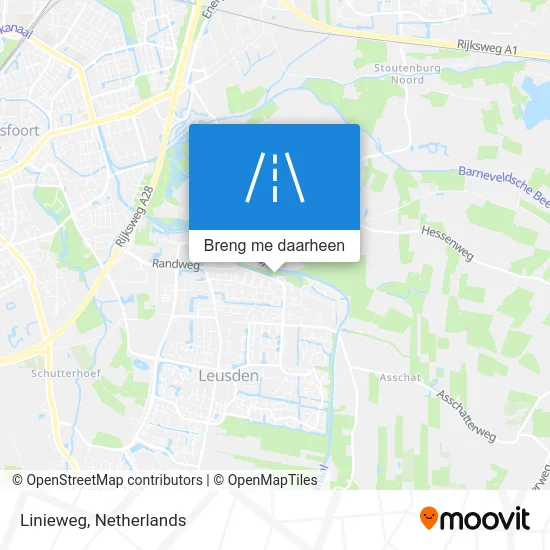 Linieweg kaart