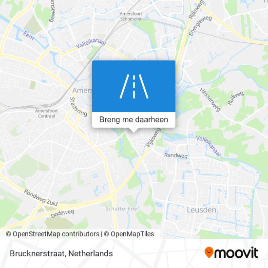 Brucknerstraat kaart