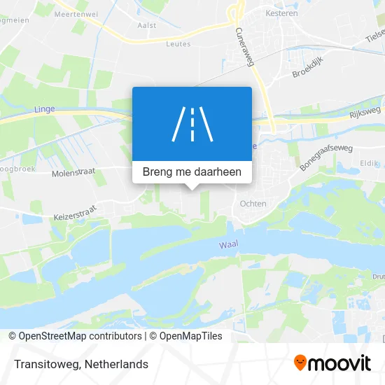 Transitoweg kaart