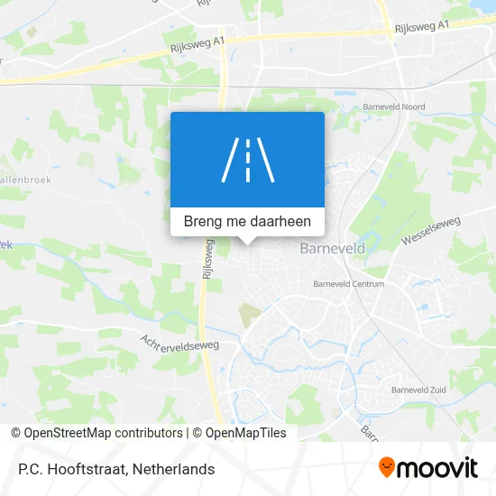 P.C. Hooftstraat kaart