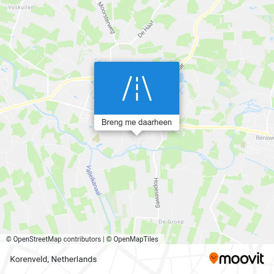 Korenveld kaart