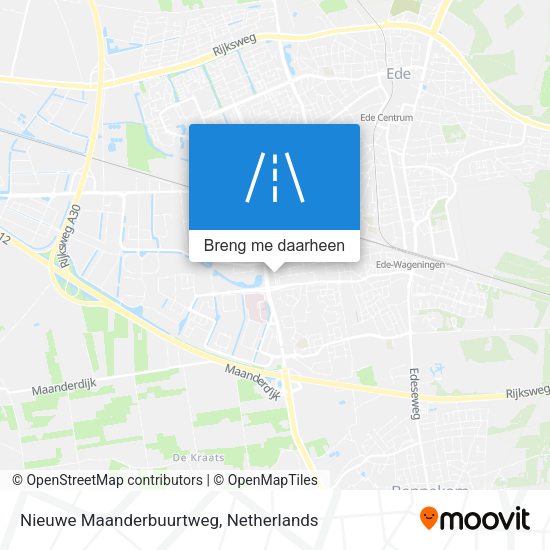 Nieuwe Maanderbuurtweg kaart