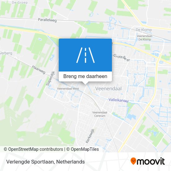 Verlengde Sportlaan kaart