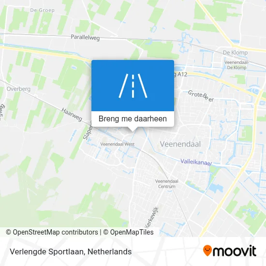 Verlengde Sportlaan kaart