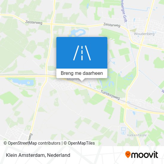 Klein Amsterdam kaart