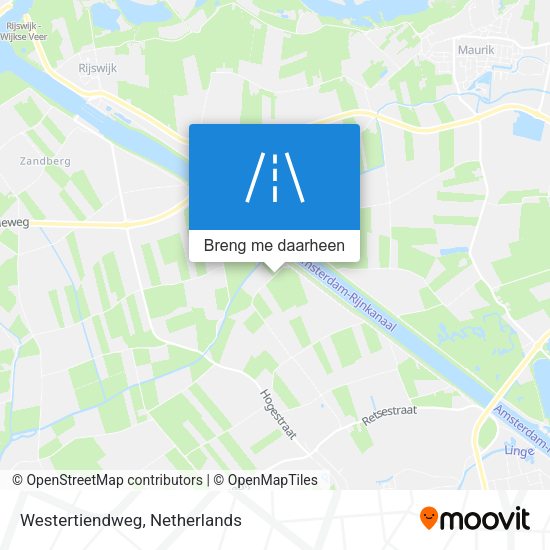 Westertiendweg kaart