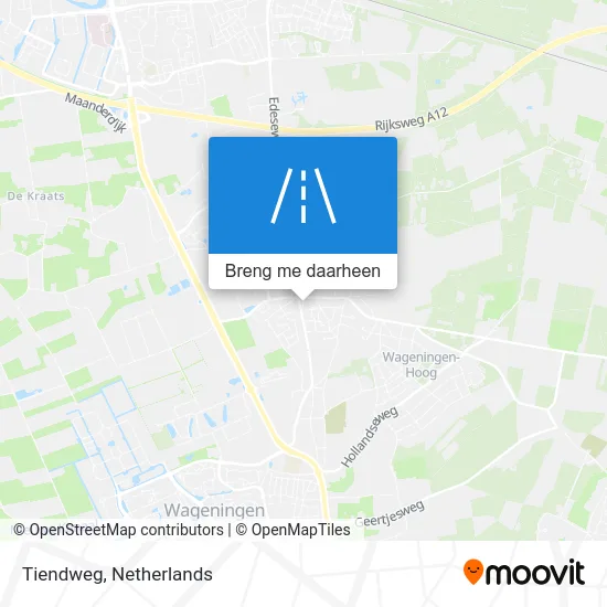 Tiendweg kaart