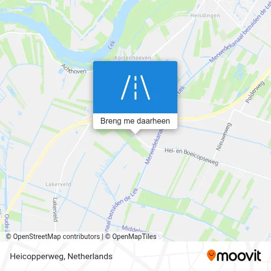 Heicopperweg kaart