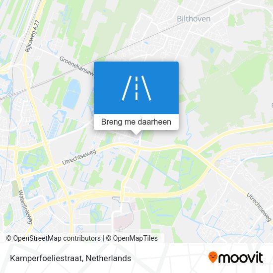 Kamperfoeliestraat kaart