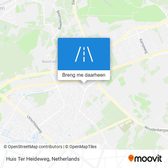 Huis Ter Heideweg kaart