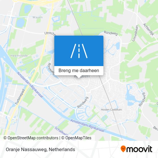 Oranje Nassauweg kaart