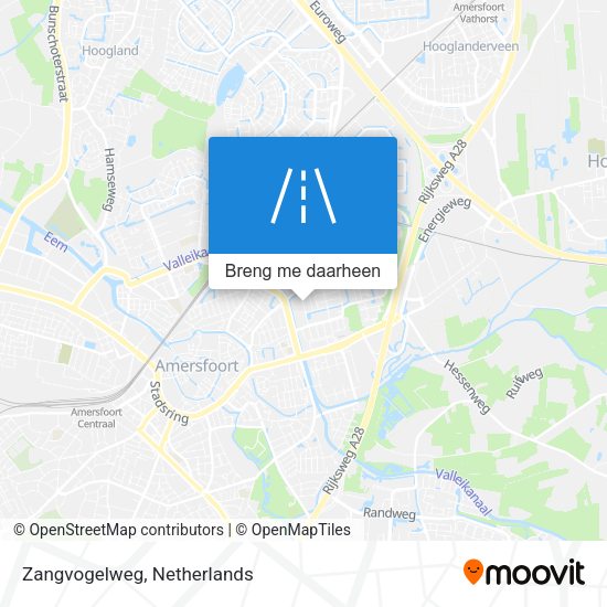 Zangvogelweg kaart