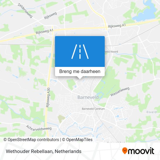 Wethouder Rebellaan kaart
