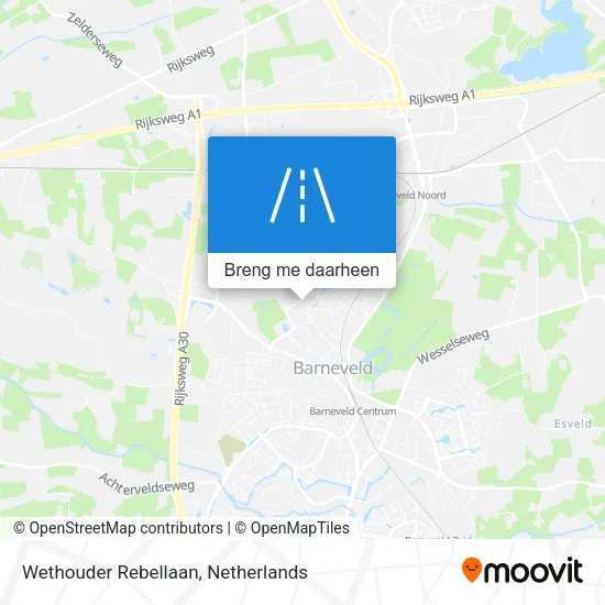 Wethouder Rebellaan kaart