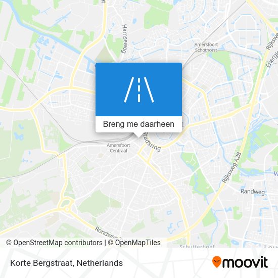 Korte Bergstraat kaart