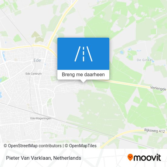 Pieter Van Varklaan kaart