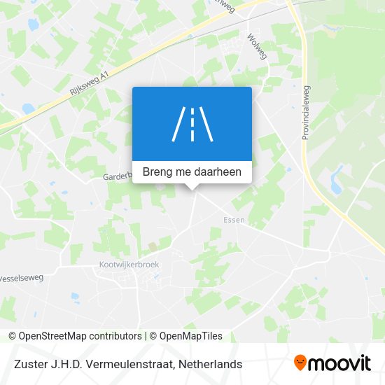 Zuster J.H.D. Vermeulenstraat kaart