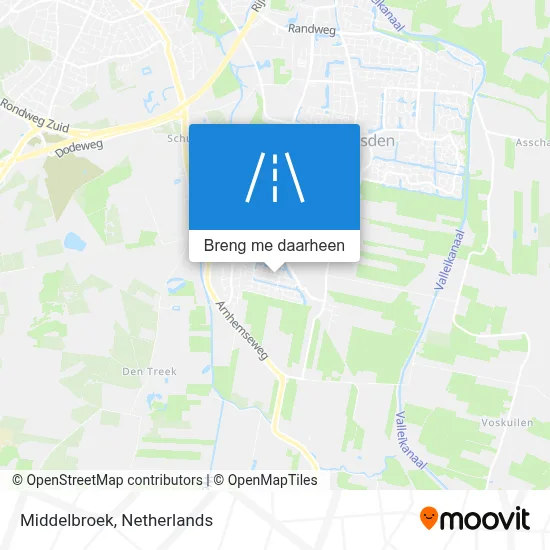 Middelbroek kaart