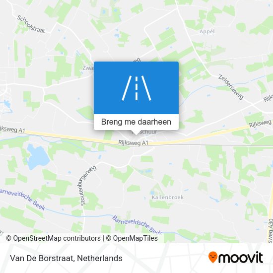 Van De Borstraat kaart