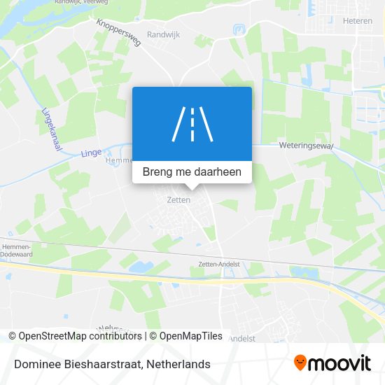 Dominee Bieshaarstraat kaart