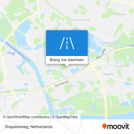 Stapelseweg kaart